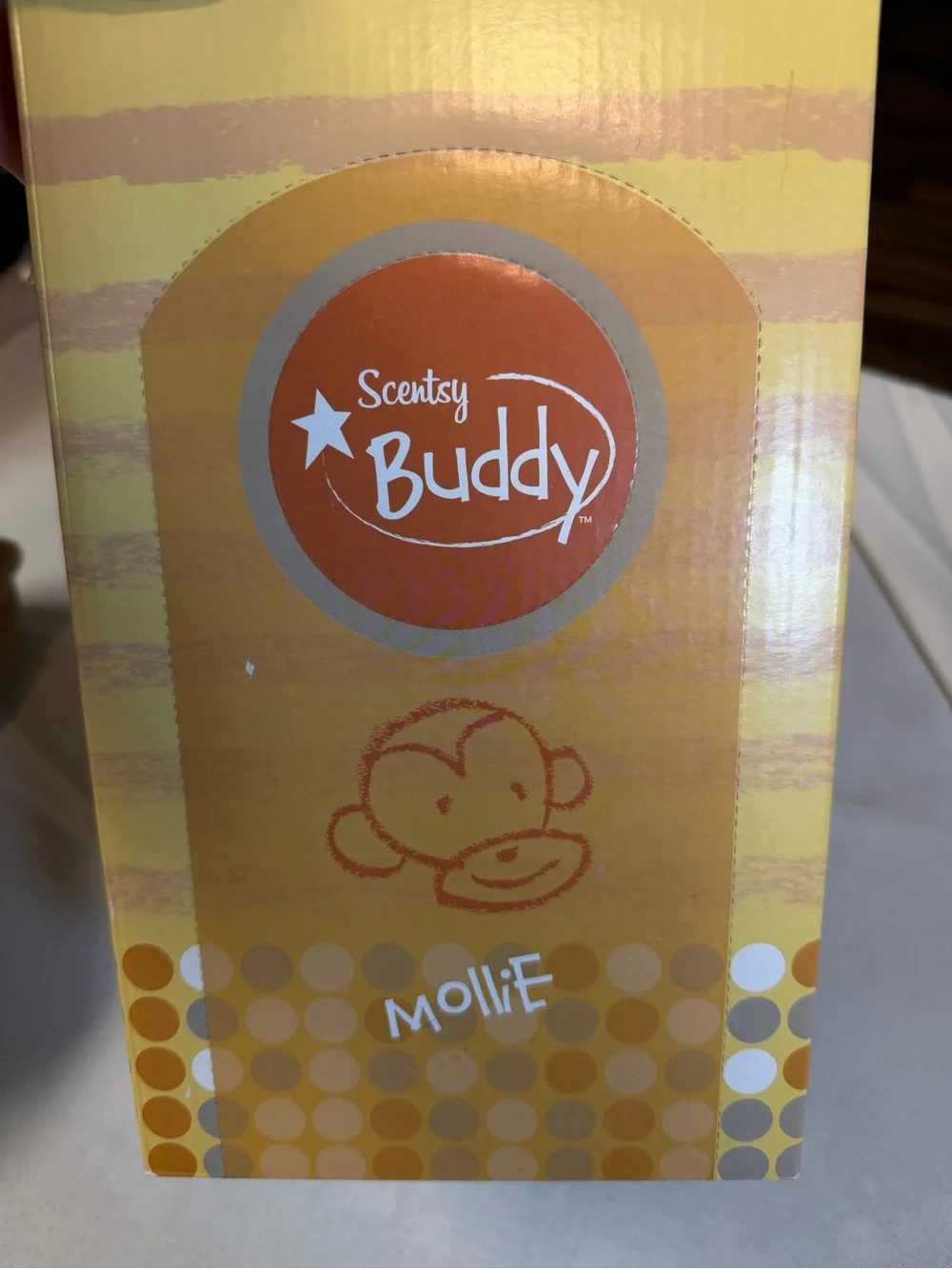 Scentsy Buddy Mollie The Monkey Plush w/ Original Box Retired no scent pack